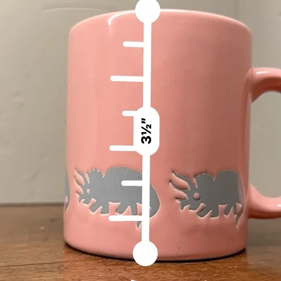 Waechtersbach mug with a gray dinosaur triceratops design 🦖 🦕 - Picture 3 of 7